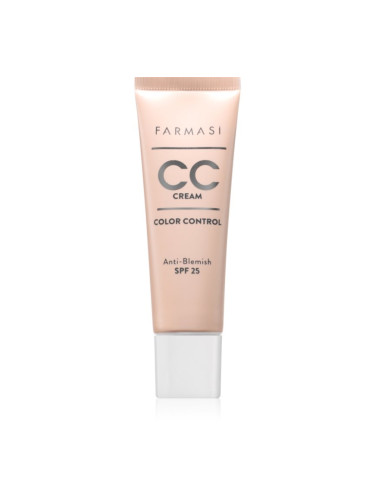 Farmasi Color Control озаряващ СС крем SPF 25 цвят 02 Light To Medium 30 мл.