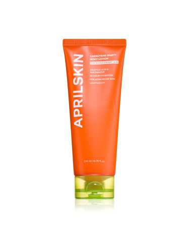 APRILSKIN Carrotene IPMP Body Lotion успокояващ крем за тяло за освежаване и хидратация 200 мл.