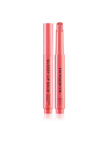 Dermacol Beauty Stick Glossy Lip Balm гланц-грижа за устни с охлаждащ ефект аромати 05 Strawberry 2.2 гр.