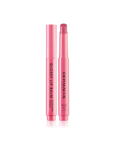 Dermacol Beauty Stick Glossy Lip Balm гланц-грижа за устни с охлаждащ ефект аромати 04 Lychee 2.2 гр.