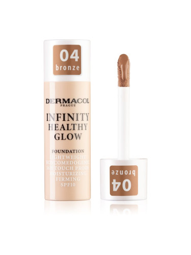 Dermacol Infinity Healthy Glow течен фон дьо тен SPF 10 цвят 04 Bronze 20 гр.