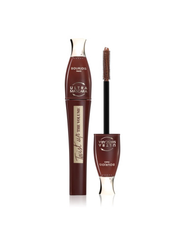 Bourjois Twist Up The Volume спирала за обем с четка 2 в 1 цвят Brown 8 мл.