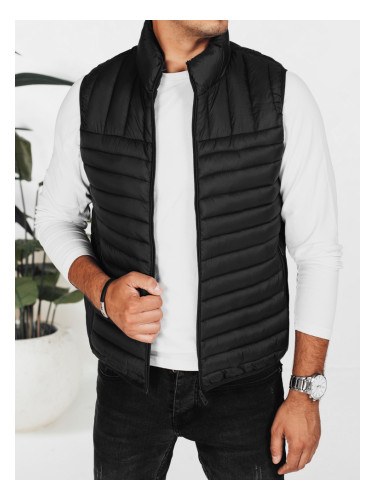 Мъжки черен ватиран елек Dstreet