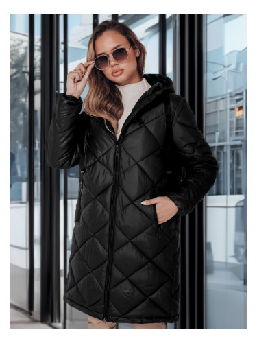 Дамско зимно яке SNOWVIBE черно ватирано