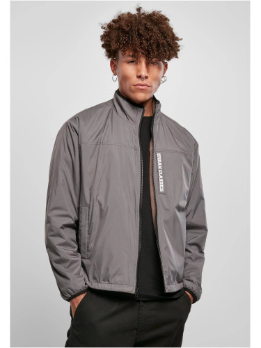 Reversible jacket Polar Fleece darkkhaki/asphalt