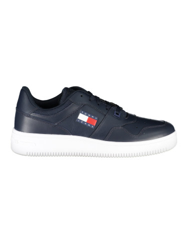 Tommy Hilfiger Men's Brand Logo Lace-up Non-Slip Sole Casual Navy Blue Sneaker