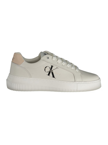Calvin Klein Bright White/Whisper Pink Sneaker For Women / Girls
