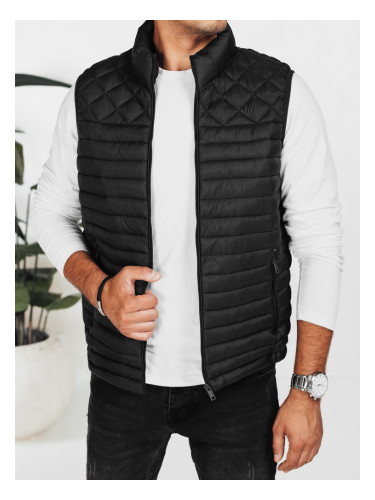 Мъжки черен ватиран елек Dstreet