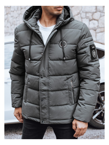 Мъжко зимно ватирано яке с качулка
