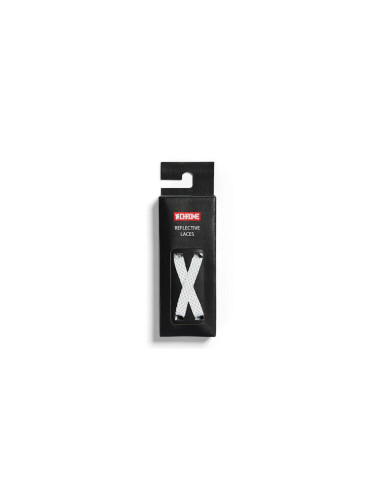 Chrome Industries Reflective Laces White Unisex - Връзки за обувки Chrome - Бял - AC-220-WTRF-NA-130cm - Size: 130cm