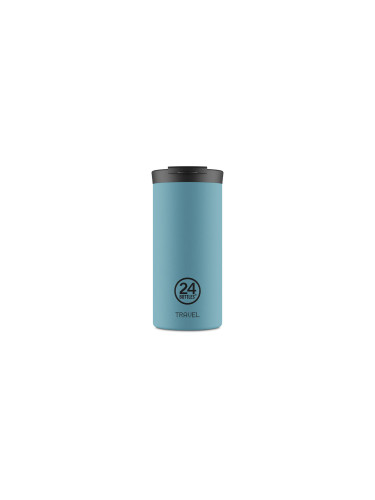 24 Bottles Travel Tumbler Powder Blue 600ml Unisex - Чаша 24Bottles - Син - TT_060_1937-One-size - Size: One size