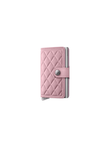 Secrid Miniwallet Emboss Diamond Rose Unisex - Портфейли Secrid - Розов - MEd-Rose-One-size - Size: One size