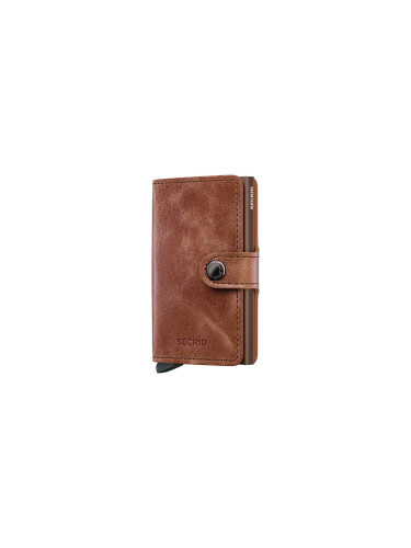 Secrid Miniwallet Vintage Cognac-Brown Unisex - Портфейли Secrid - Кафяв - MV-Cognac-Brown-One-size - Size: One size
