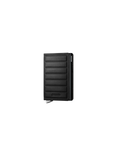 Secrid Premium Slimwallet Emboss Lines Black Unisex - Портфейли Secrid - Черен - SEl-Black-One-size - Size: One size