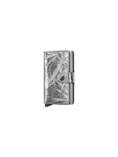 Secrid Miniwallet Crunch Silver Unisex - Портфейли Secrid - Многоцветен - MCr-Silver-One-size - Size: One size