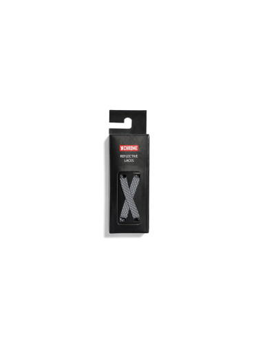 Chrome Industries Reflective Laces Grey Unisex - Връзки за обувки Chrome - Сив - AC-220-GYRF-NA-125cm - Size: 125cm