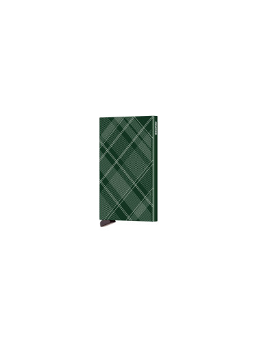 Secrid Cardprotector Laser Tartan Green Unisex - Портфейли Secrid - Зелен - CLa-Tartan-Green-One-size - Size: One size