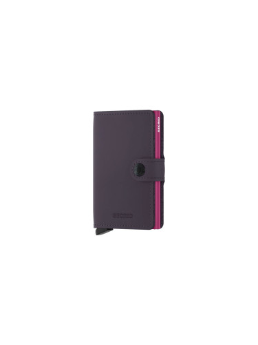 Secrid Miniwallet Matte Dark Purple-Fuchsia Unisex - Портфейли Secrid - Лилав - MM-Dark-Purple-Fuchsia-One-size - Size: One size