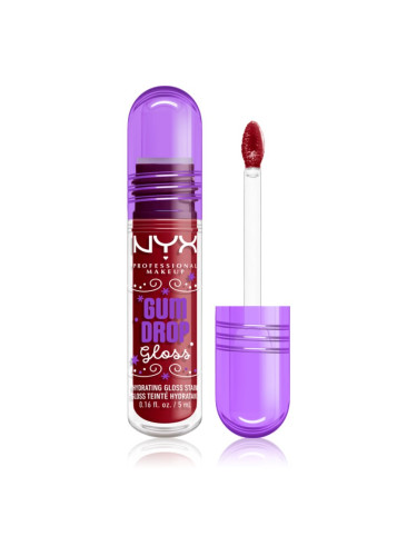NYX Professional Makeup Gingerbaddie Land Gum Drop блясък за устни цвят 03 Cranberry Splash 1 бр.