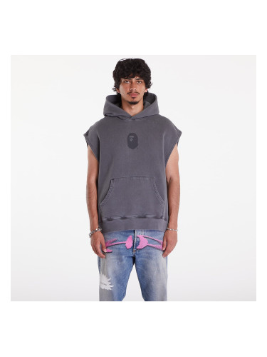 Суитшърт A BATHING APE Bape Sleeveless Pullover Hoodie Charcoal L