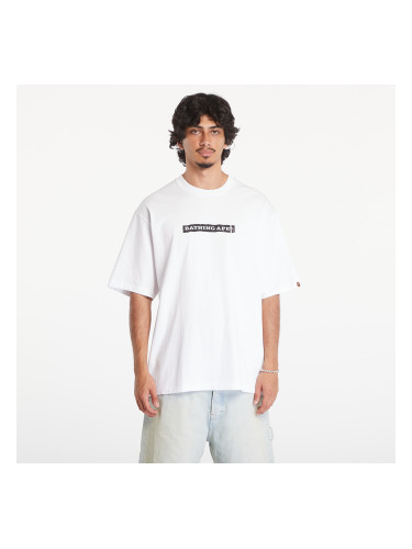 Тениска A BATHING APE Screen Print Stencil Logo Relaxed Fit Short Sleeve Tee White XXL