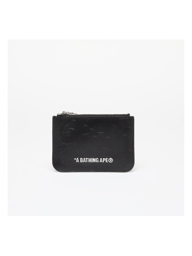 Портфейл A BATHING APE Solid Camo Leather Pouch Wallet Black Universal