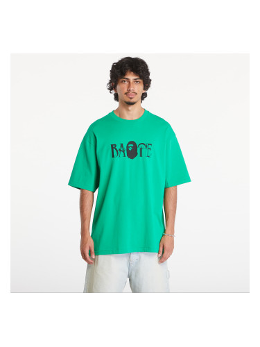 Тениска A BATHING APE Screen Print Logo Relaxed Fit Short Sleeve Tee Green XXL