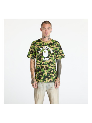 Тениска A BATHING APE Abc Camo College Tee Green M