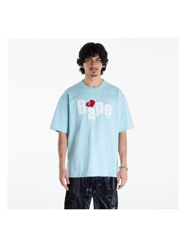 Тениска A BATHING APE Heart Ape Head Relaxed Fit Tee Sax XXL