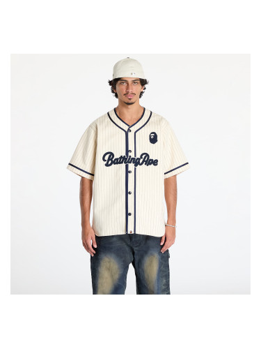 Риза A BATHING APE A Bathing Ape Baseball Shirt Ivory L