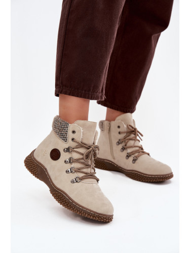 Boto Зимни боти Траперки Дамски Светлослонов цвят Zenaya