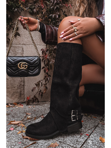 Boto Уловящи дамски боти с щипки черни Umbria