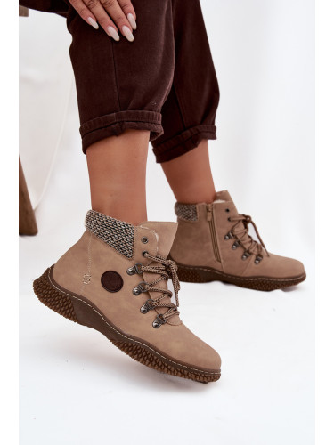 Boto Топли ботуши Трапери Дамски Бежови Zenaya