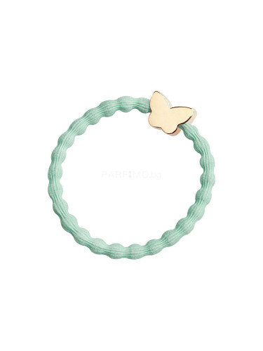 By Eloise London Gold Butterfly Ластик за коса за жени 1 бр Нюанс Mint