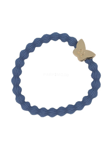 By Eloise London Gold Butterfly Ластик за коса за жени 1 бр Нюанс Dove Blue