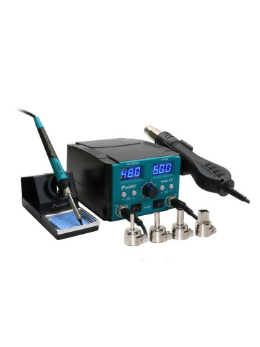 Станция с горещ въздух, комбинирана, SS-982B, 750W, 100-500°C, PRO'S KIT