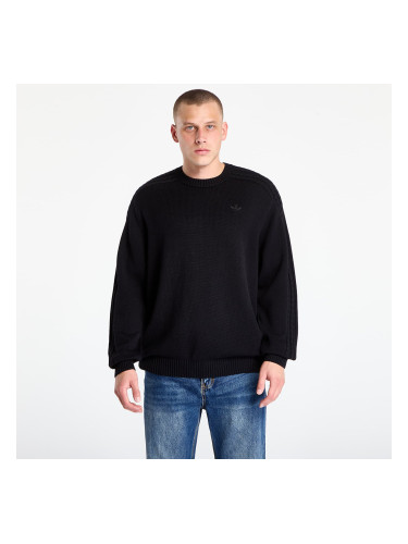 Пуловер adidas Premium Essentials Knit Crewneck Black/ Semi Lucid Fuchsia XXL