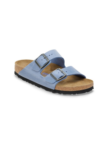 Birkenstock Arizona Soft Footbed Natural Leather Oiled Narrow Fit Unisex - Сандали Birkenstock - Син - 1030864-4.5 - Size: 4.5