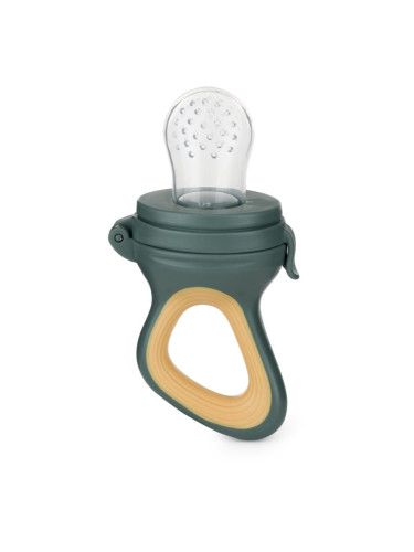 Petite&Mars Silicone Food Feeder 6m+ гризалка за хранене Green&Ochre 1 бр.