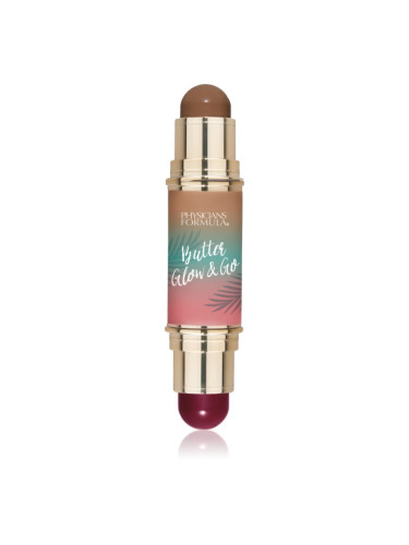 Physicians Formula Butter Glow & Go двустранна контурираща писалка цвят Beach Bum Plum 10 гр.