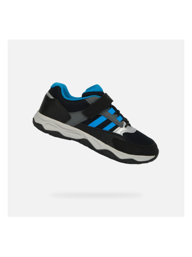 Black Boys' Geox Calco Sneakers - Boys