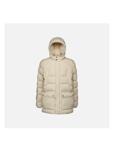 Beige Men's Quilted Jacket Geox Elver - Mens