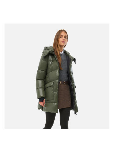 Khaki Women's Quilted Jacket Geox Serilda - Women's