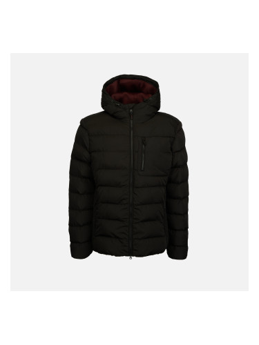 Black Men's Quilted Jacket Geox Snake - Mens