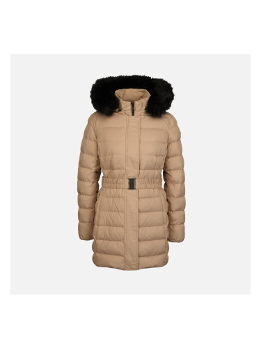 Beige Women's Down Jacket Geox Catria - Women's