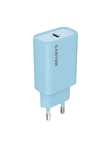 Зарядно Canyon 220V USB-C 30W 30CL син