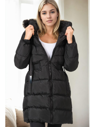 Z9764 DEWBERRY WOMEN'S COAT-BLACK