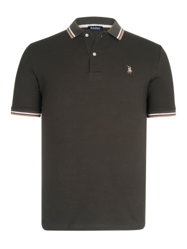 T9594 DEWBERRY MEN'S T-SHIRT-KHAKI