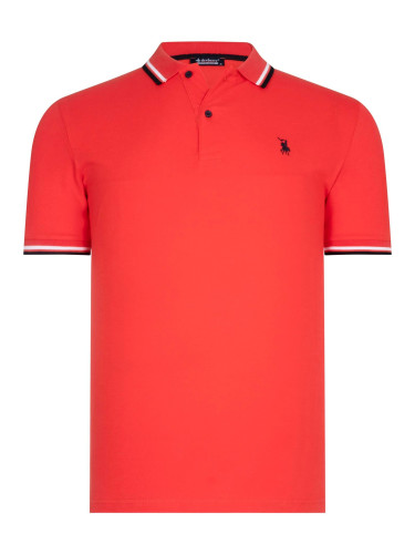 T9594 DEWBERRY MEN'S T-SHIRT-POMEGRANATE