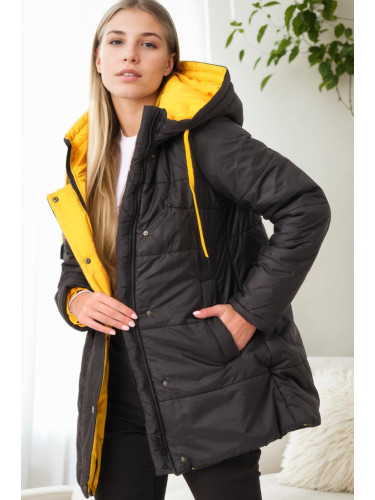 Z9660 DEWBERRY WOMEN'S COAT-BLACK
